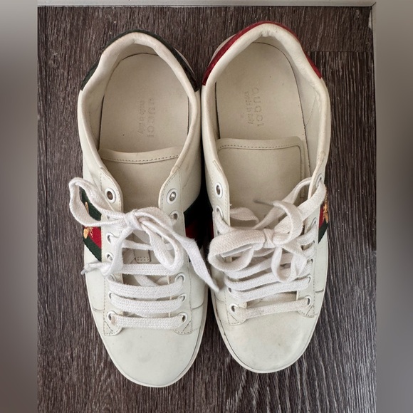 Gucci white authentic sneakers! Unisex - Picture 4 of 5